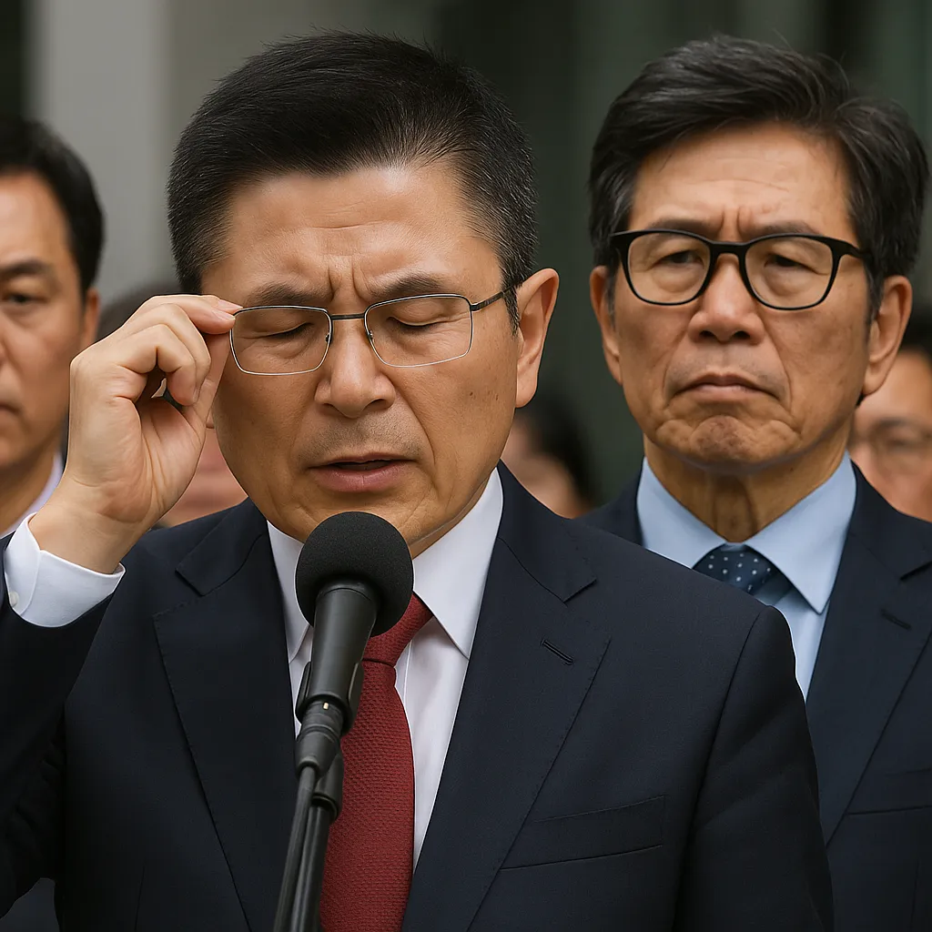 황교안 전격 사퇴…김문수 ‘막판 승부수’에 힘 실렸다