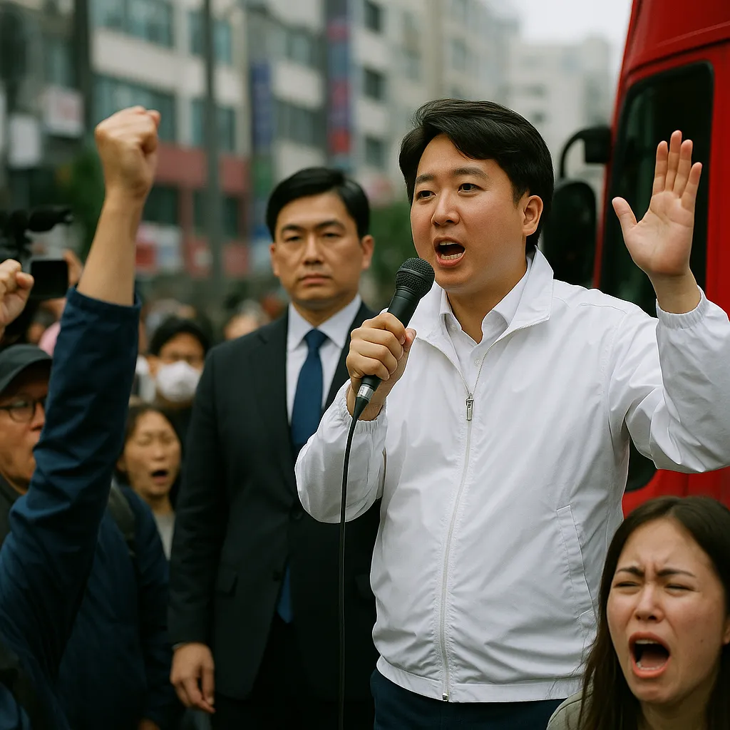 ‘무고’ 역공과 ‘하야’ 외침…이준석 선거전 일촉즉발 - 성폭력성 발언 논란, 맞고발, 거리 민심