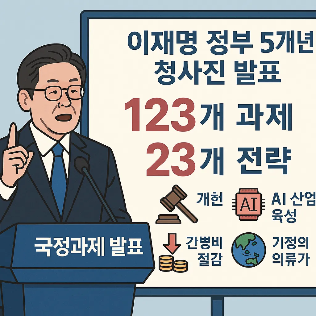 이재명 정부 5개년 청사진 발표…123개 과제·23개 전략 공개