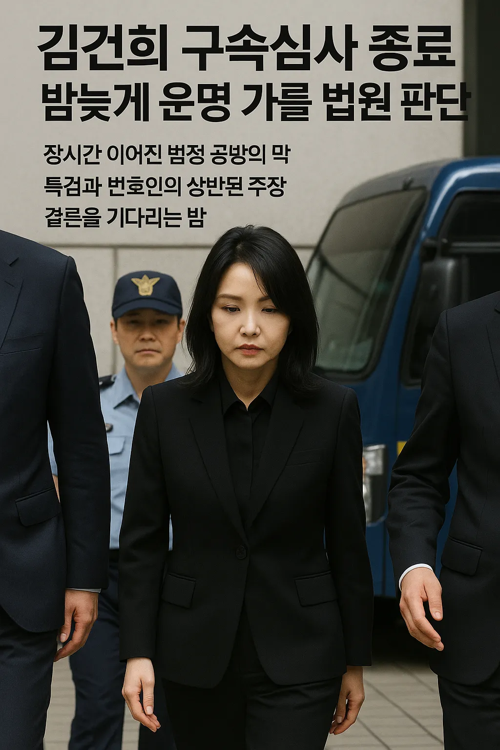김건희 구속심사 종료…밤늦게 운명 가를 법원 판단 임박