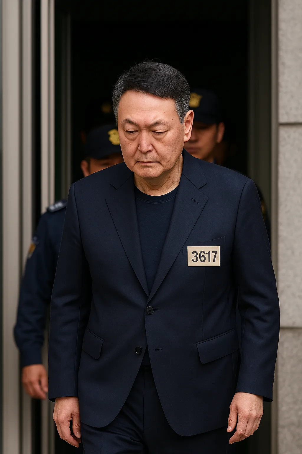 '3617번 수용자' 윤석열, 특검 재판 첫 출석…긴장감 속 법정 풍경