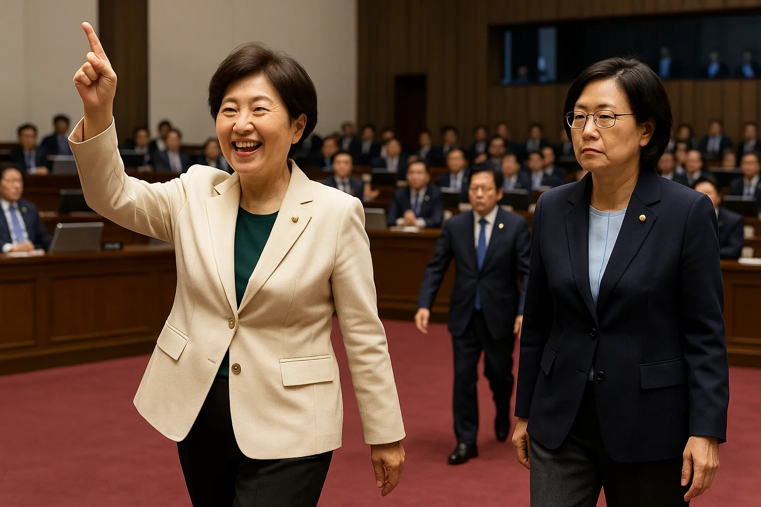 ‘17년 역사’ 방통위 해산… 정치권, 이진숙 퇴진에 환호와 분노 교차