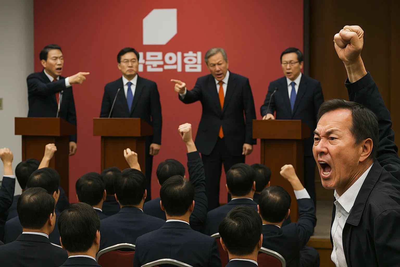 국힘 전당대회, 전한길 '경고' 징계 후폭풍…연설회서도 갈등 폭발