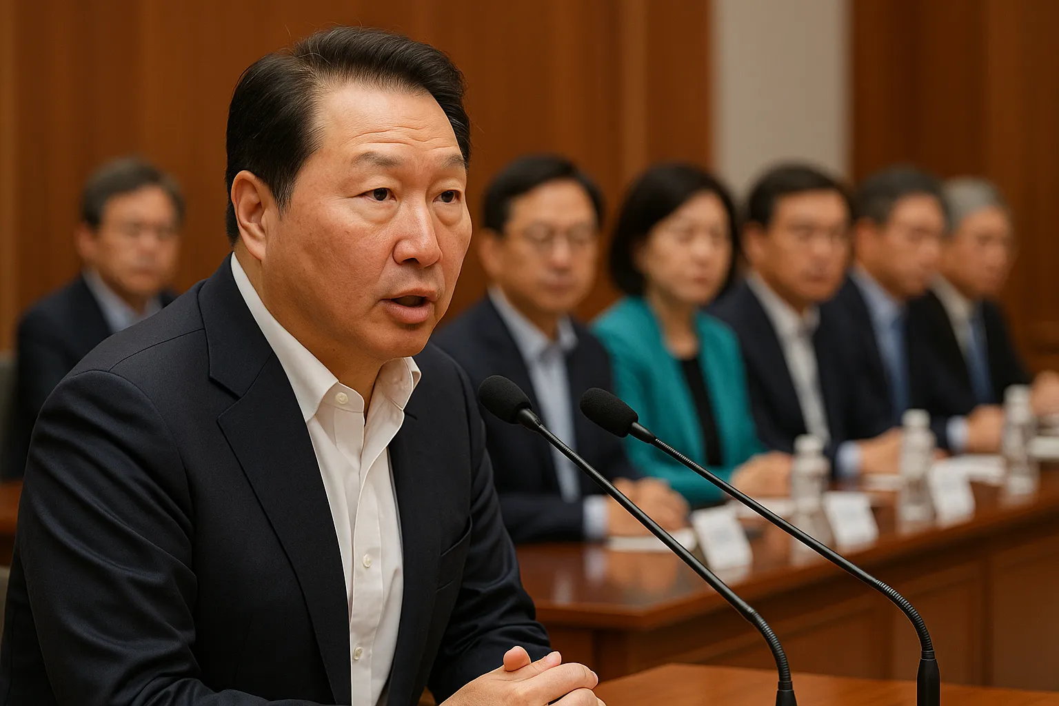 “미국서 또 잡히면 안 된다” 최태원, 민주당에 비자쿼터·구조적 처방 요구