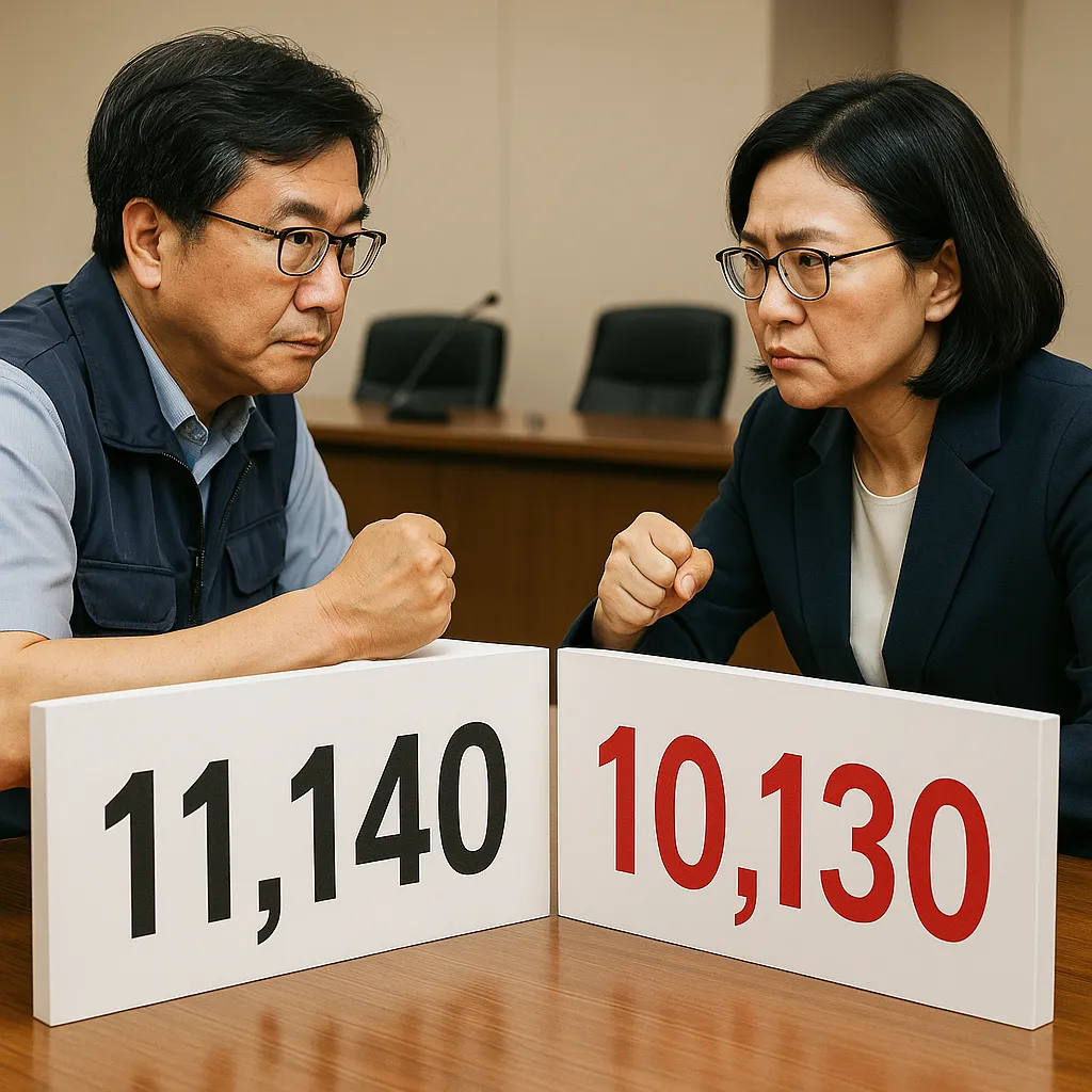 “최저임금 막판 줄다리기” — 11,140원 vs 10,130원, 숨가쁜 1,010원의 격전