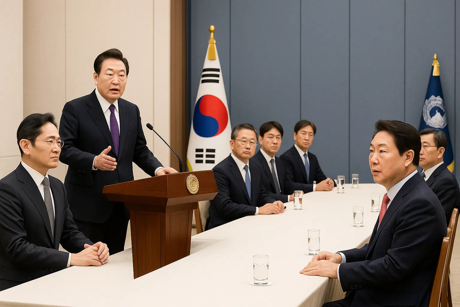 “가위질·돛 단다” 李대통령‑재계 첫 회동 전말